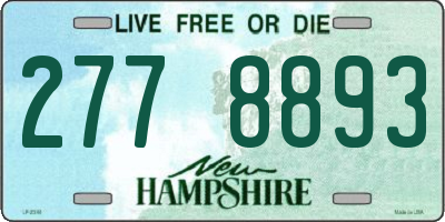 NH license plate 2778893