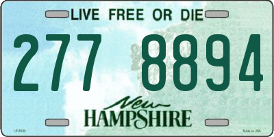 NH license plate 2778894