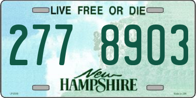 NH license plate 2778903