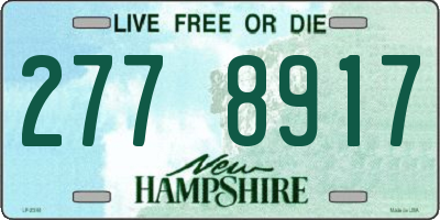 NH license plate 2778917