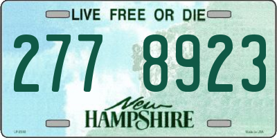 NH license plate 2778923