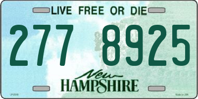 NH license plate 2778925