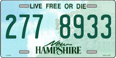 NH license plate 2778933