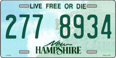 NH license plate 2778934