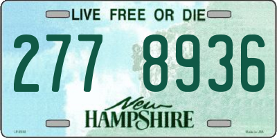 NH license plate 2778936