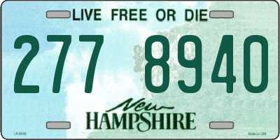 NH license plate 2778940