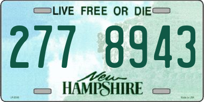 NH license plate 2778943