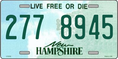 NH license plate 2778945