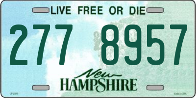 NH license plate 2778957