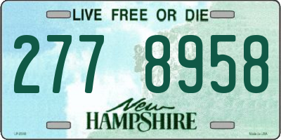 NH license plate 2778958