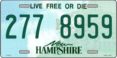 NH license plate 2778959