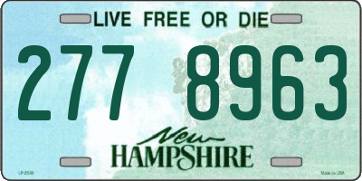 NH license plate 2778963