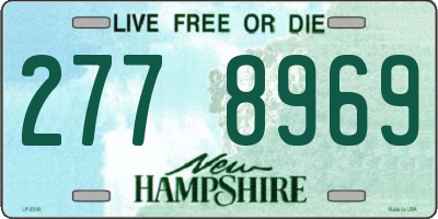 NH license plate 2778969