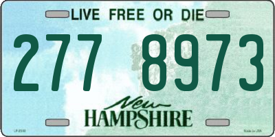NH license plate 2778973