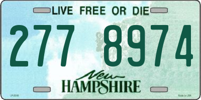 NH license plate 2778974