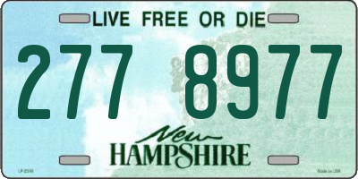 NH license plate 2778977