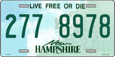 NH license plate 2778978