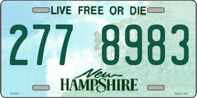 NH license plate 2778983