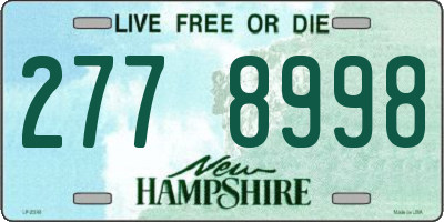 NH license plate 2778998
