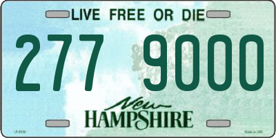 NH license plate 2779000