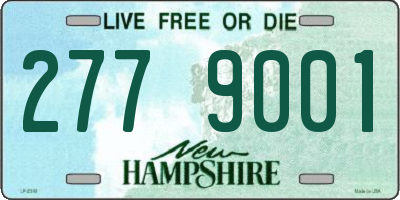 NH license plate 2779001