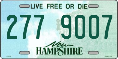 NH license plate 2779007