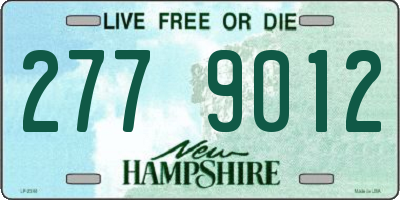 NH license plate 2779012
