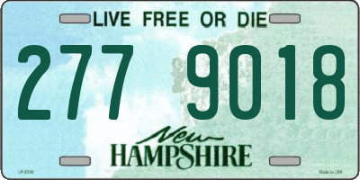 NH license plate 2779018