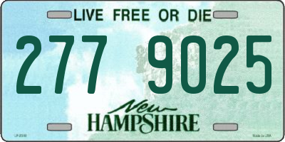 NH license plate 2779025