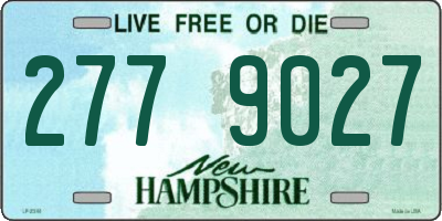 NH license plate 2779027