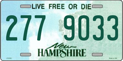 NH license plate 2779033
