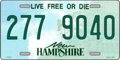 NH license plate 2779040
