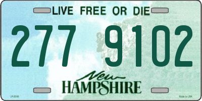 NH license plate 2779102