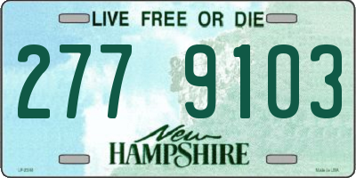 NH license plate 2779103