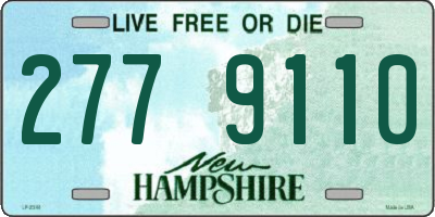 NH license plate 2779110