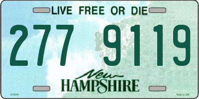 NH license plate 2779119