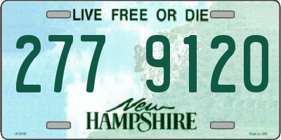 NH license plate 2779120