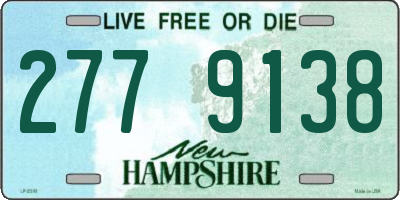 NH license plate 2779138