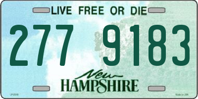 NH license plate 2779183