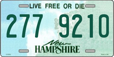 NH license plate 2779210