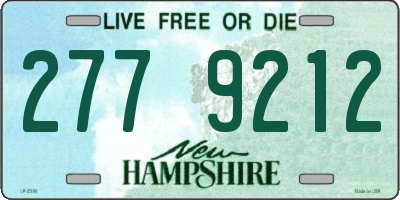 NH license plate 2779212