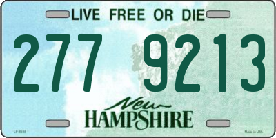 NH license plate 2779213