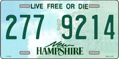 NH license plate 2779214