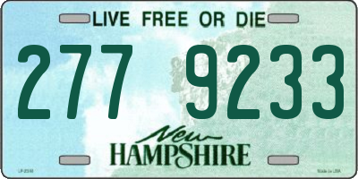 NH license plate 2779233