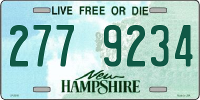 NH license plate 2779234