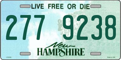 NH license plate 2779238