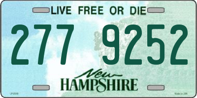 NH license plate 2779252