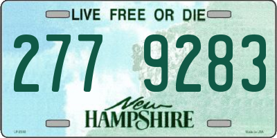 NH license plate 2779283