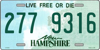 NH license plate 2779316
