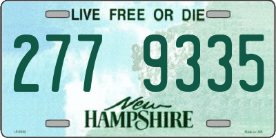 NH license plate 2779335